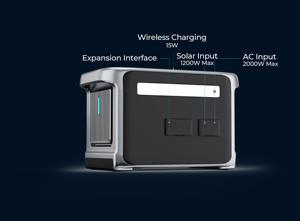 Sorein Portable Solar Station 3000W Solar Panels Car Charging 2000W AC Input <b>Battery</b> 2160Wh Flashlight Air Compressor - Product Image 5