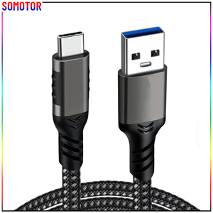 Cavo USB 3.2 Gen 2 da A a C con Guscio in Alluminio e Treccia in Nylon, Ricarica Rapida 3A, Trasferimento Dati 10Gbps, Consegna Veloce - Product Image 1