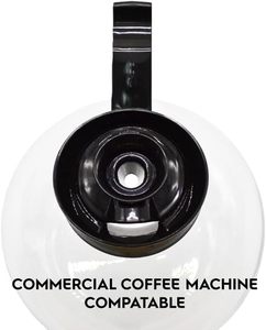 Transparent Plastic <b>Tea</b> Maker with Black Lid and Handle Minimalist Design Filter for Coffee & <b>Tea</b> <b>Sets</b> - Product Image 6