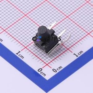 TS-1009-A10B3-D2-T2 Tactile Switch Through hole Switch Single Pole Single Throw Round Button 2.5N Right Angle Insert - Product Image 1