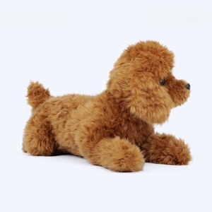 Peluche Realistico di Alta Qualità a Forma di Cane <span class=keywords><strong>Barboncino</strong></span>, Giocattolo Morbido con <span class=keywords><strong>Pelo</strong></span> Riccio, Animali di Peluche Personalizzabili con Logo, Vendita all'Ingrosso Diretta dalla Fabbrica, MOQ Basso - Product Image 1