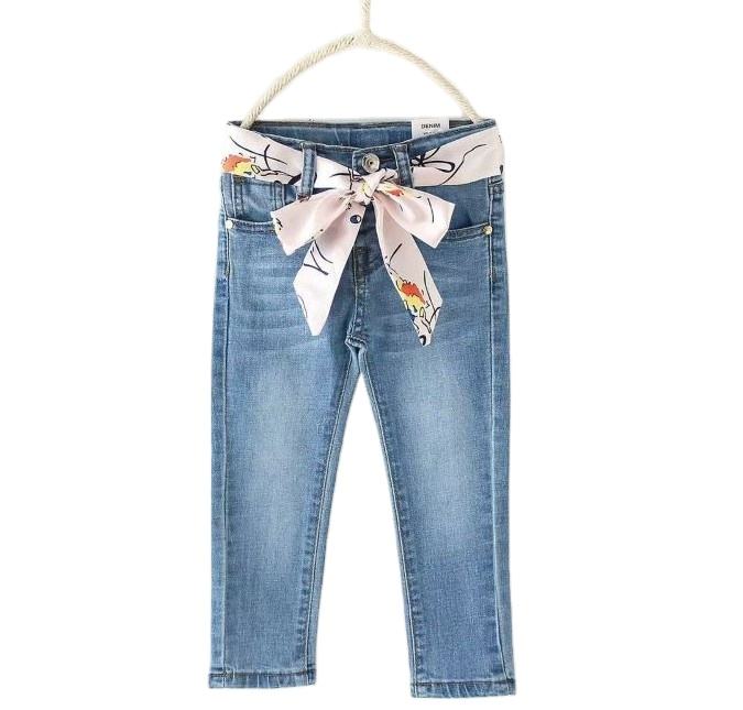 Baby Girl Jeans With Straps For Girls IENENS Summer Kids Baby