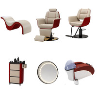 Juego de Muebles para Salón de Belleza QUHE, Silla de Barbero con Bomba Hidráulica y Reposapiés Ajustable - Solución Integral en Venta