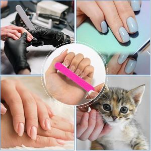 Lima de Uñas Profesional de Alta Calidad con Logotipo Personalizado, Grano 80/100/180/150/240/320, Lima de Uñas de Madera Lavable, Papel de Lija Fino para Uñas Naturales - Product Image 3