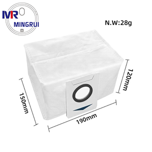 Brosse latérale, filtre HEPA, sac à poussière, tampon de nettoyage de remplacement électriques pour aspirateur robot Ecovacs <span class=keywords><strong>Deebot</strong></span> X1 <span class=keywords><strong>T10</strong></span> Omni <span class=keywords><strong>Turbo</strong></span> - Product Image 6