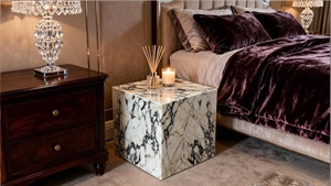 Tavolino da Caffè <span class=keywords><strong>in</strong></span> Marmo Calcutta Viola Personalizzabile, 30KG, <span class=keywords><strong>in</strong></span> Pietra Naturale, Moderno e Impermeabile per Soggiorno - Product Image 5