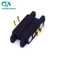 Conector Magnético USB de Cobre para Reloj Inteligente, Base Macho de 2 Pines, Paso de 2.5mm, IP67