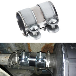 배기 파이프 연결 배기 호스 클램프 용 배기 직경 파이프 클램프 이중 클램프 조인트 스테인레스 스틸 슬리브 - Product Image 6