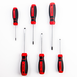 6 pièces outils à main promotionnels multifonctionnels fente électroplaquée créative philip tête plate CR-<span class=keywords><strong>V</strong></span> jeu de tournevis magnétique - Product Image 4