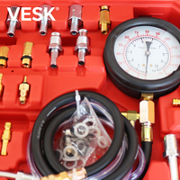 WZAUTO TU-443 Manomètre de luxe pour injection de carburant, testeur de pression de combustion d'huile, jauge, kit de test de moteur
