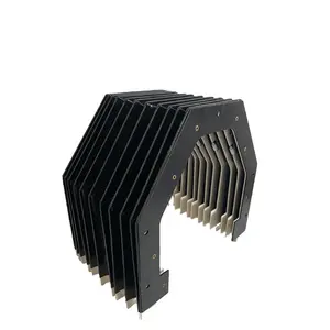 Tous les types de couvercle de soufflet flexible couvercle télescopique couvercle de protection en accordéon en plastique pour l'impression de machines en verre