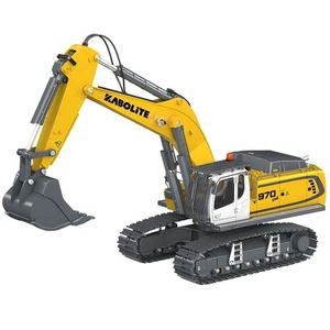 Modello di Escavatore Kabolite K5901 in Scala 1/18 Interamente in Metallo, Ruspa RC in Lega a 24 Canali con Luci e Suoni da Veicolo da Cantiere, Caricabatterie Incluso - Product Image 3