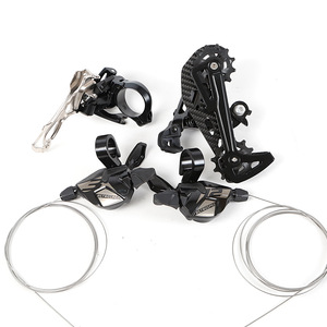 Grupo de Cambios para <span class=keywords><strong>Bicicleta</strong></span> de 24 Velocidades, Palanca de Cambios Mecánica MTB + Kit de <span class=keywords><strong>Desviador</strong></span> <span class=keywords><strong>Delantero</strong></span> y Trasero para Mejora de Bicicletas de Montaña - Product Image 1
