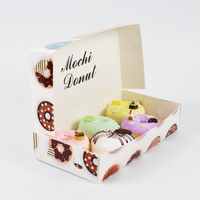Nouvelle boîte d'emballage personnalisée blanche avec impression, toutes tailles disponibles, boîte alimentaire pour donuts, boîte à gâteaux, boîte à donuts sucrés
