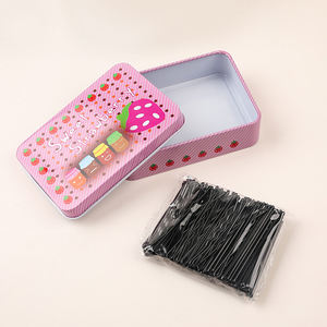 Premium Bob Pin Black Strong Metal Grip Personalizado en forma de U Metal Bangs Horquilla Venta al por mayor Accesorios para el cabello para mujeres Horquilla - Product Image 4