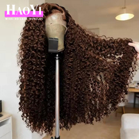 Perruques en cheveux humains bruts bouclés et frisés, alignés aux cuticules, sans colle, avec dentelle frontale, fournisseurs en gros de perruques indiennes brutes