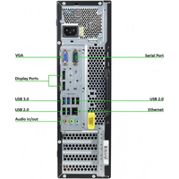 PC Desktop ThinkCentre M83 SFF Barebone Generasi ke-4, Bersih Tanpa Goresan, Grade A, Teruji Fungsional dan Beroperasi