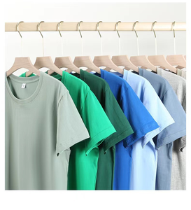 T-Shirt da uomo in cotone pesante T-Shirt <span class=keywords><strong>Slim</strong></span> <span class=keywords><strong>Fit</strong></span> Casual in stile 180 Gsm - Product Image 1