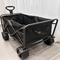 Chariot de camping électrique pliable autopropulsé tendance avec port de charge USB pour pique-nique en famille