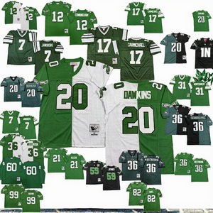 Оптовые ретро-футболки Zhhher Philadelphia: 20 DAWKINS, 36 WESTBROOK, 92 R.WHITE, 7 JAWORSKI. Американские ретро-шорты для американского футбола. - Product Image 3