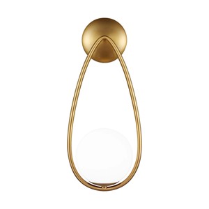 Modern Luxury Gold Metal LED <b>Light</b> <b>Wall</b> Sconce Lamp Galassia One Style E26 Base Glass Body for Hotel & Living Room - Product Image 1