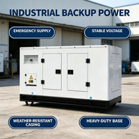 Groupe électrogène diesel super silencieux 120 kVA/kW à démarrage CC, mobile, triphasé, 4 sorties CA, rendement 30%-50%