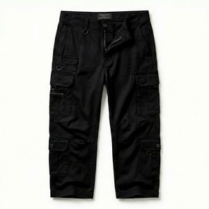 Pantalones Cargo de Uniforme para Guardias, Algodón Poliéster, Seguridad Laboral, Cierre de Cremallera, Bolsillos con Cinturón, Todas las Estaciones, OEM, Detección de Agujas, Hecho en Pakistán - Product Image 1