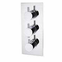 Robinet de douche thermostatique dissimulé à double poignée MK504 en laiton massif chromé poli, mitigeur mural pour douche pluie