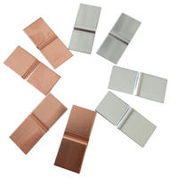 Connecteur de pont de pliage en plaque cuivre-aluminium de différentes tailles, épaisseur 1/1,5/2 mm, barre omnibus en cuivre étamé pour batterie au lithium carrée