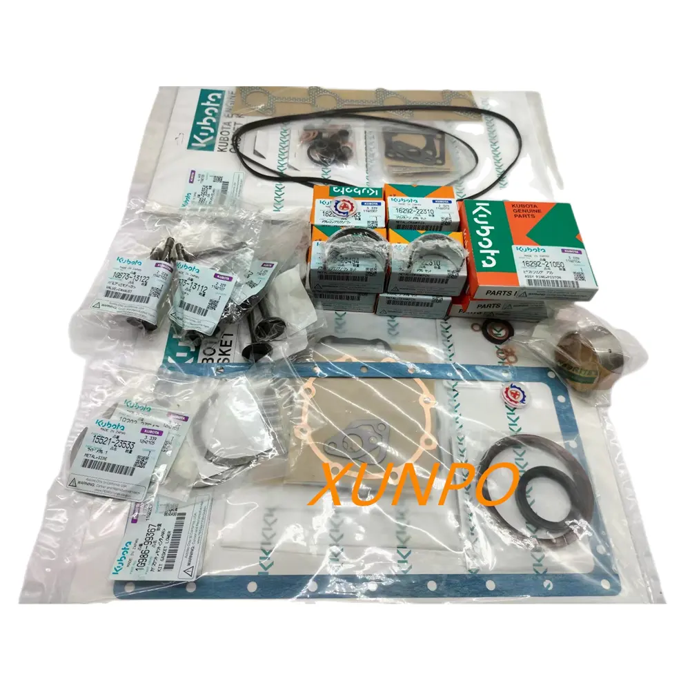 XUNPO Engine Overhaul Kit V1505T V1505 Engine Gasket Kit 1G986-99367 Head Gasket Kit