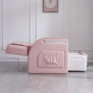 Chaise de manucure inclinable rose à LED, de luxe, avec massage, pour salon de beauté et spa des pieds - Offre spéciale - Product Image 4