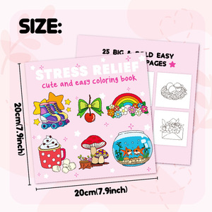 Livre de coloriage de 22 pages pour adultes et adolescents, motifs super mignons d'espaces hygge confortables pour la relaxation, livres de coloriage sur les espaces douillets - Product Image 3