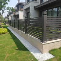 Clôture de jardin en alliage d'aluminium de bonne qualité, traitée thermiquement, finition peinture poudrée - Écologique, durable, design moderne, résistante aux intempéries