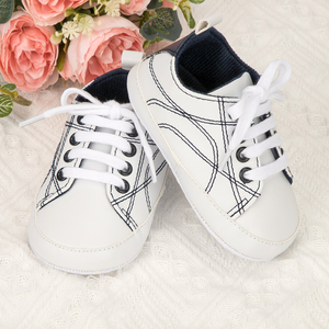 Dernier modèle de chaussures d'intérieur pour bébé baskets sport pour bébé tissu de base en PU confortable chaussures légères respirantes pour bébés garçons - Product Image 5