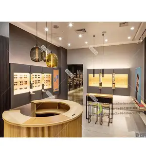 Gafas de Sol de lujo expositor tienda óptica escaparate diseño tienda óptica muebles