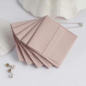 8x8cm Microfiber <b>Textile</b> <b>Packaging</b> Bag, Suede Jewelry Pouch with Custom Print Option, Small Envelope Gift Wrapping for Jewelry - Product Image 6
