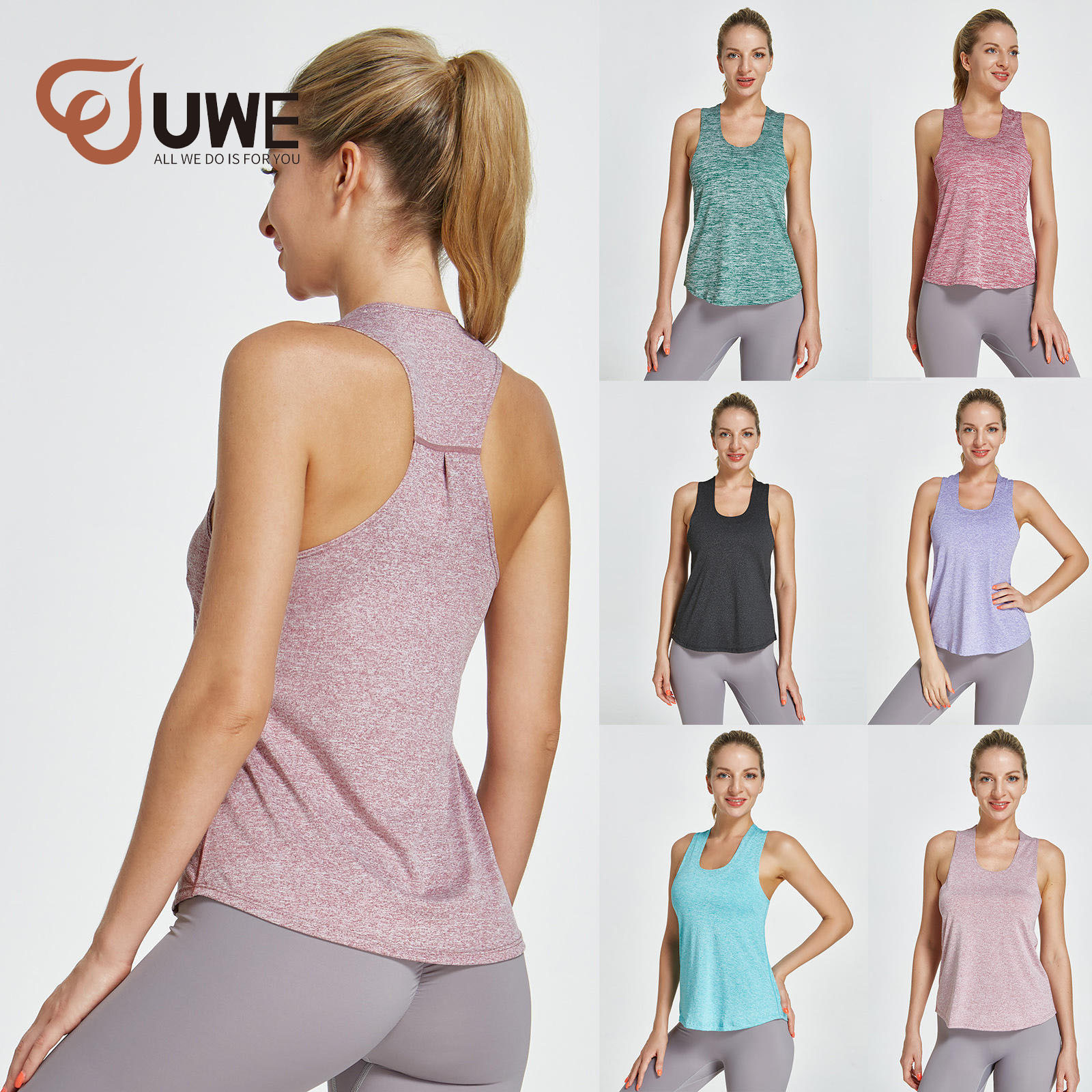 Women Sports Top Running Vest Sleeveless Plus Size Yoga tank Top