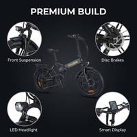 Vélo cargo électrique HeyBike Style 1000W avec porte-bagages arrière, 48V17.4Ah, suspension intégrale, vitesse réglable 50 km/h, HDB E-MTB