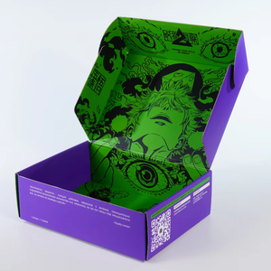 Boîte d'expédition cosmétique personnalisée, recyclable et écologique, avec doublure en éponge, en carton ondulé, finition mate quadricolore - Product Image 1
