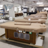 Lit de massage à traitement thermique japonais haut de gamme 2023, mobilier de salon de beauté électrique avec fonction de massage musical