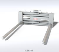 Pince de levage robuste réglable pour barres, attache pour chariot élévateur et grue, capacité 1-7 tonnes, pour la manutention de barres rondes et de tuyaux en acier