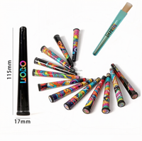 Bocaux de rangement étanches en plastique coniques de 115 mm pour cigarettes pré-roulées, tubes à cigarettes pré-roulées, pour magasins de tabac