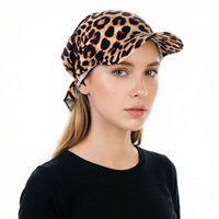 Gorra Plegable de 2 Paneles Personalizada para Mujer, Visera Transpirable con Banda Elástica, Protección UV, Gorro con Pañuelo