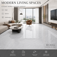 Carreaux de sol en porcelaine Starwayer modernes, résistants à l'usure, 800x800, finition brillante, antidérapants, antibactériens, pour intérieur, faciles à poser