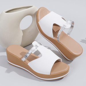 Sandalias de Plataforma con Cuña para Mujer, Cómodas, Abiertas, Antideslizantes, Casuales, para Exteriores - Product Image 4