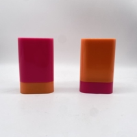 Fantaisie coloré 15g 20g recyclable pp cosmétique carré déodorant bâton conteneur/crème solaire bâton tube