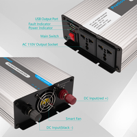 Pretiosus Inverter Factory 1000w 1kw avec convertisseur de puissance à onde sinusoïdale modifiée USB DC12/24v à AC110/120/210/220v
