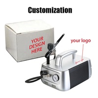 Auto Stop Dual Action Pro Air Brush Kit Compresor Aerografo 45 psi Airbrush