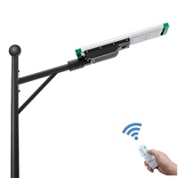 Lampadaire solaire extérieur en aluminium IP66, panneau solaire mono LED, contrôle intelligent, 40W, certifié CE RoHS, garantie 3 ans, projet routier
