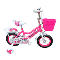 Vélo à pédales HyPod pour filles de 6 à 8 ans, cadre en acier rose, jantes en alliage d'aluminium, vitesse unique